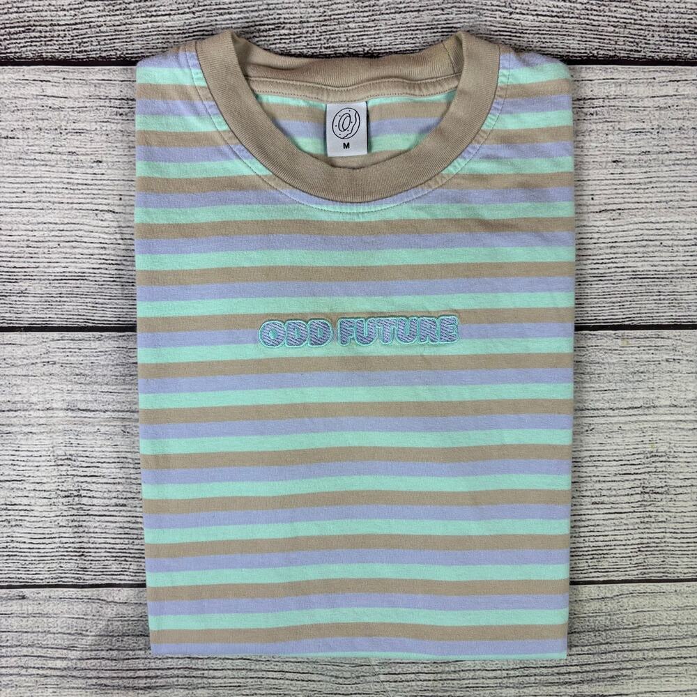 Odd Future OFWGKTA Multicolor Striped Short Sleeve T-shirt